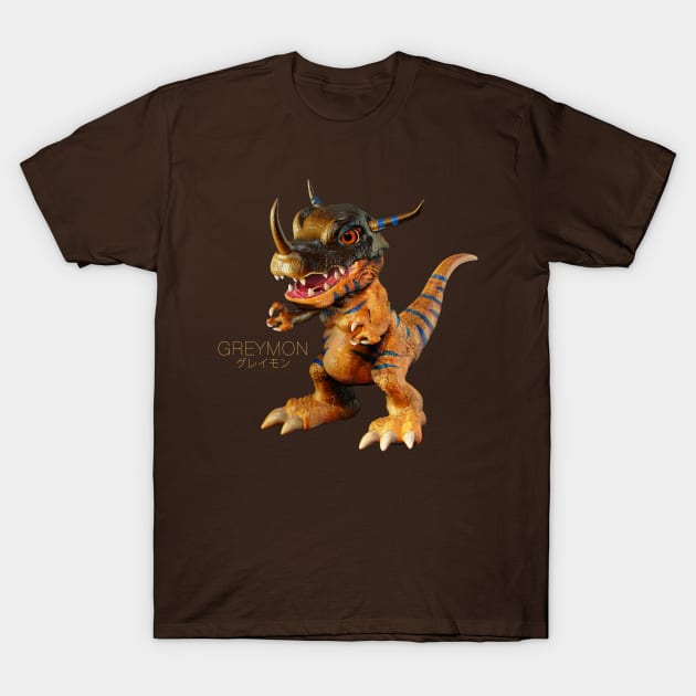 DIGIMON GREYMON T-SHIRT T-Shirt by MotionMakers